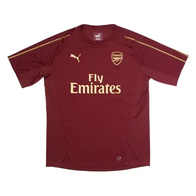 PUMA Arsenal FC Training Mens Football Shirt Jersey Maroon Crew Neck XL