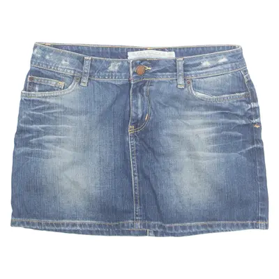 ZARA Womens Mini Skirt Blue Short Denim M