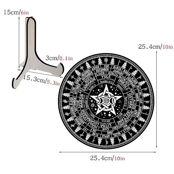Wooden Wheel Calendar