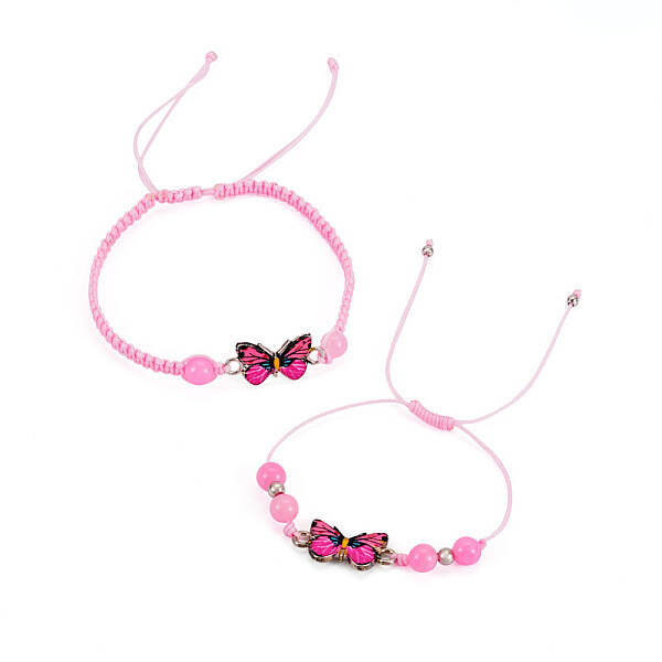 Adjustable Nylon Braided Bead Bracelets