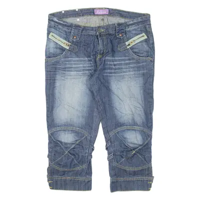 ZEBRA Cropped Womens Jeans Blue Regular Tapered W32 L20