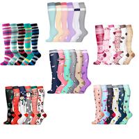 6 Pairs of Compression Socks for Running and Sports - Breathable Cotton Socks with Anti-Slipping and Friction Design - Christ...
