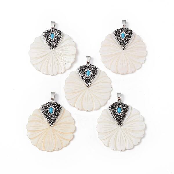 Natural Freshwater Shell Pendants