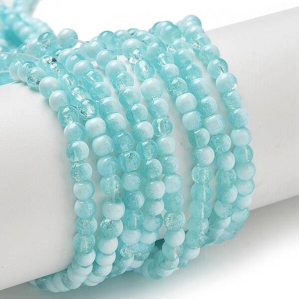 Crackle Glass Beads Strands