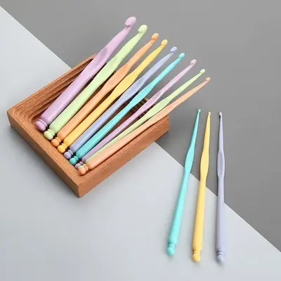 Random Color Lightweight Crochet Hook, 12pcs Lace Crochet Hook Needle, DIY Yarn Weaving Tool, Knitting Tool, Braiding Croche...