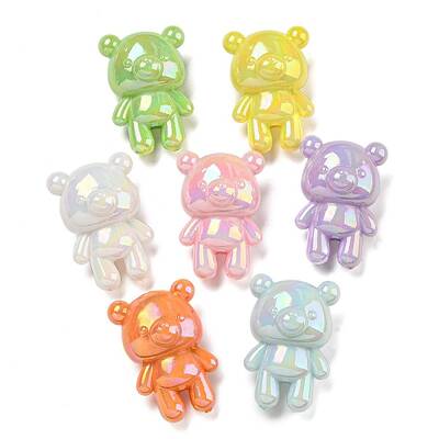 UV Plating Iridescent Acrylic Beads