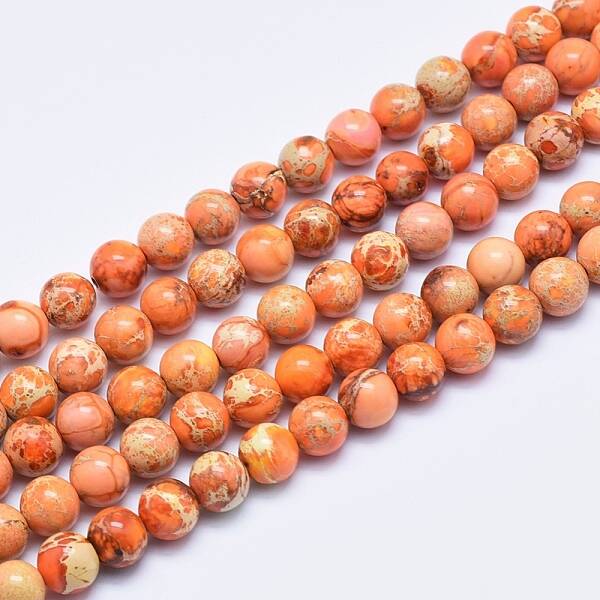 Natural Imperial Jasper Beads Strands