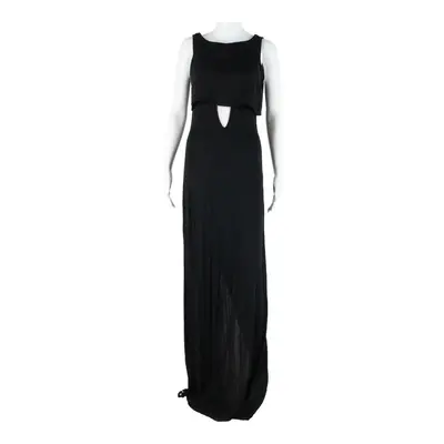 FRENCH CONNECTION Womens Maxi Dress Black Viscose Sleeveless Long UK 8
