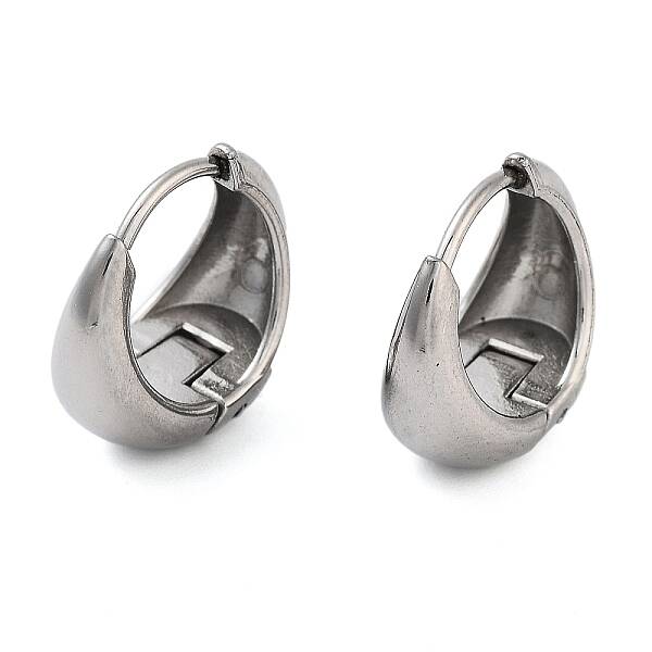 Non-Tarnish 304 Stainless Steel Hoop Earrings