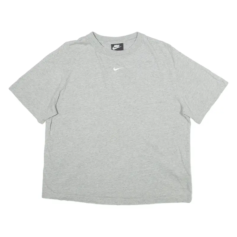 NIKE Womens T-Shirt Grey S