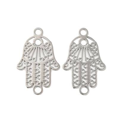 Rack Plating Brass Connector Charms