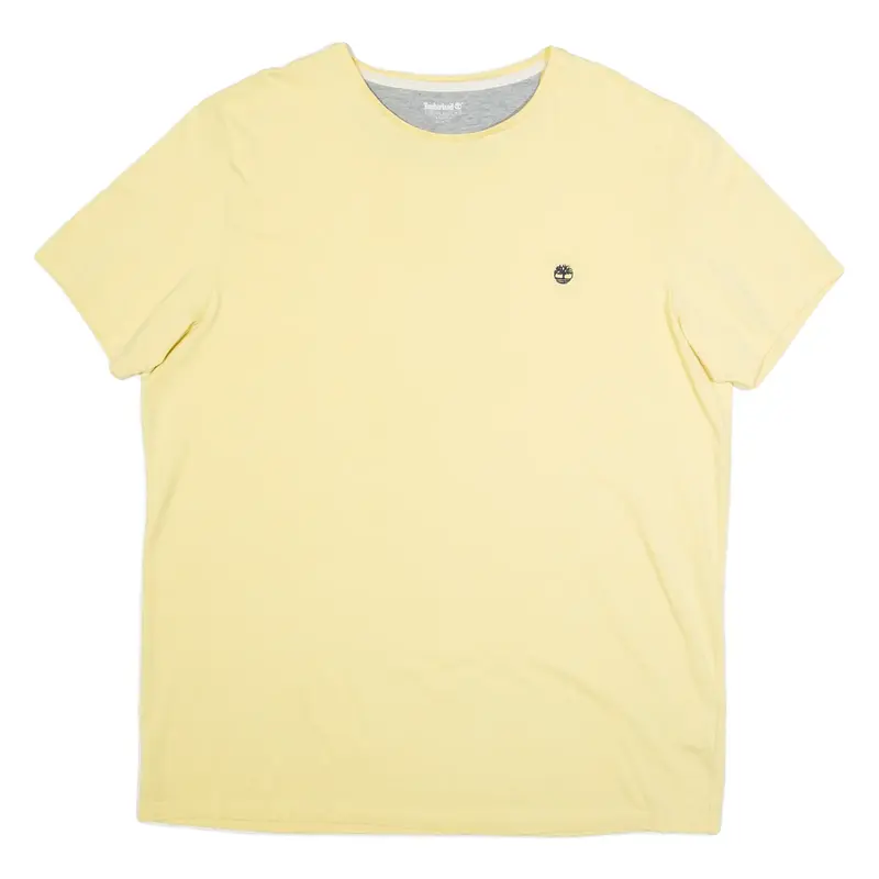 TIMBERLAND Slim Fit Mens T-Shirt Yellow 2XL