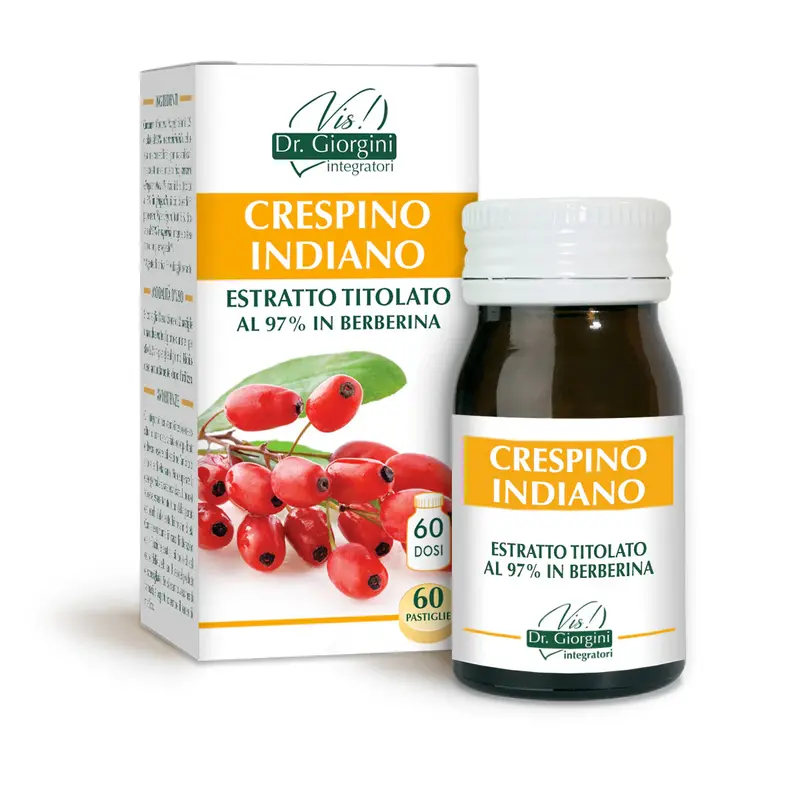 Dr Giorgini Indian barberry titrated extract 60 tablets of 500 mg - 30 gr