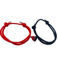 Matching Couple and Friendship Bracelet Set - Unisex Heart Design Casual Style Romantic & Supportive Gift for Girlfriends Red...