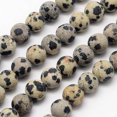 Natural Dalmatian Jasper Beads Strands