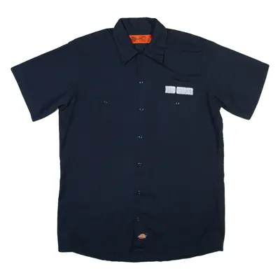 DICKIES Mens Worker Shirt Blue M