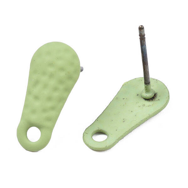 Spray Painted Iron Stud Earring Findings