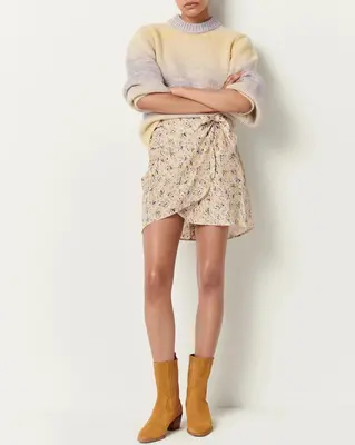 Skirt Monica Fleur-De-Sel-Domifiz | Color: FLEUR DE SEL DOMIFIZ | Size: FR-40