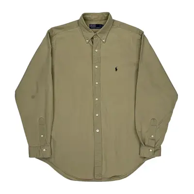 Ralph Lauren Shirt - Large Beige Cotton