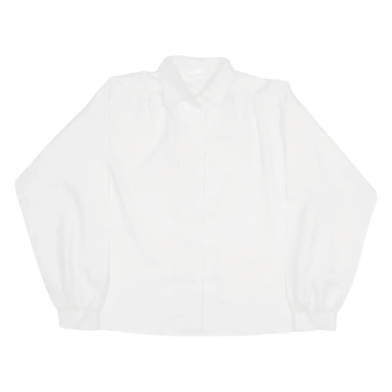 CHARLES JOGEL Shirt White Geometric Long Sleeve Womens L