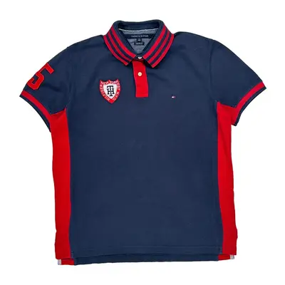 New York Tommy Hilfiger Polo Shirt - Large Navy Cotton
