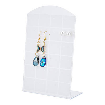 Arch Shaped Acrylic 48-Hole Earring Display Stands