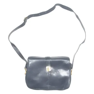 BALLY Womens Shoulder Bag Blue Leather