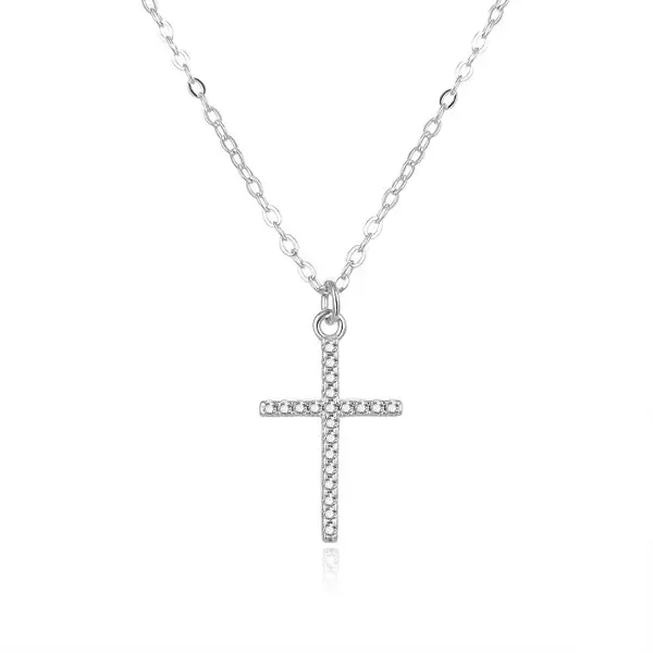 Beneto Silver necklace with cross AGS849/47