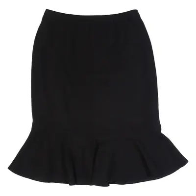 HOBBS LONDON Womens Trumpet Skirt Black Knee Length Wool UK 8