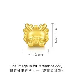 'Fate & Myth' 999 Gold Dragon Charm