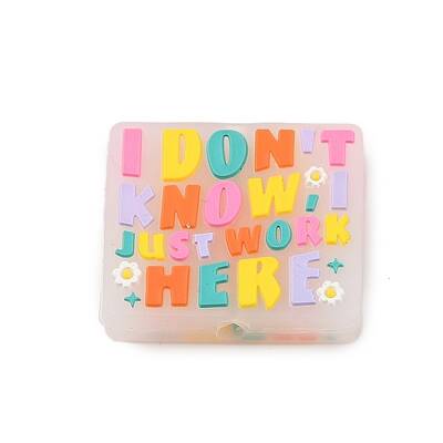 Rectangle Food Grade Eco-Friendly Silicone Focal Beads