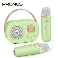 PRUNUS C20 Mini Karaoke Machine Portable Bluetooth Speaker with Wireless Microphone 6 Sound Modes for Adults&Kids Birthday Ho...