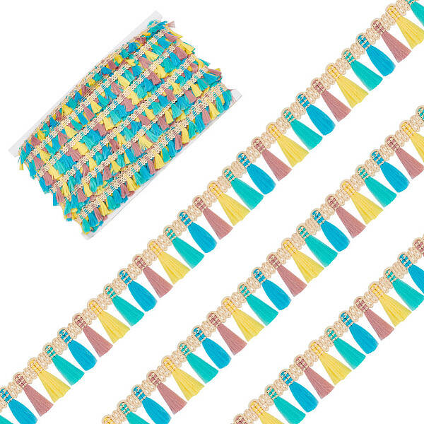 Colorful Polyester Tassel Fringe Trimming