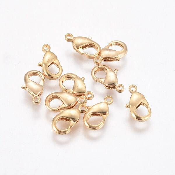 Brass Lobster Claw Clasps