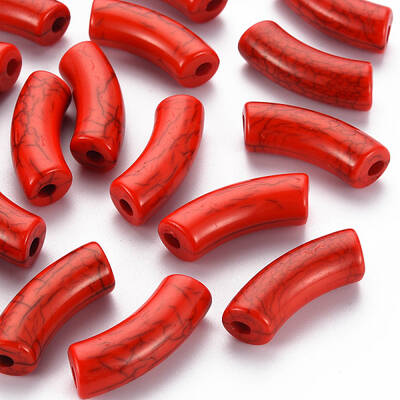 Opaque Crackle Acrylic Beads