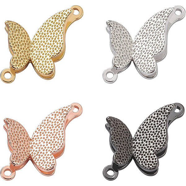 12Pcs 4 Colors Brass Links Connectors
