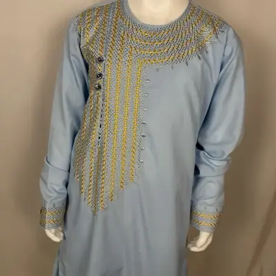 Peran Tumban Afghani clothes for Boy Traditional Dress with Pants Muslim Clothes