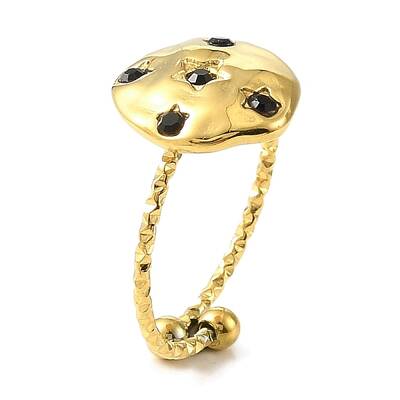 Ion Plating(IP) 304 Stainless Steel Adjustable Ring for Women