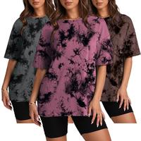 WIHOLL Oversized T Shirts for Women Summer Crewneck Short Sleeve Basic Tops Loose Fit
