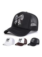 Bowknot Design Trucker Hat, Casual Outdoor Hat for Women & Men, Adjustable Size, Breathable Back Mesh Design, Fashion Accesso...