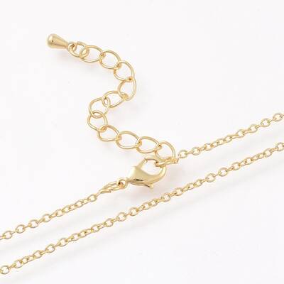 Brass Cable Chain Necklaces Making