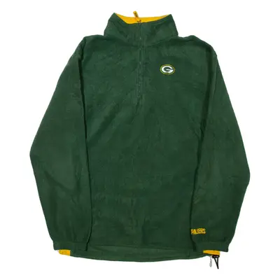 NFL Packers Mens Fleece Green 1/4 Zip L