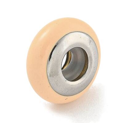 304 Stainless Steel Enamel European Beads