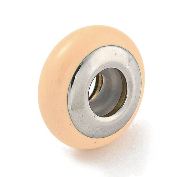304 Stainless Steel Enamel European Beads