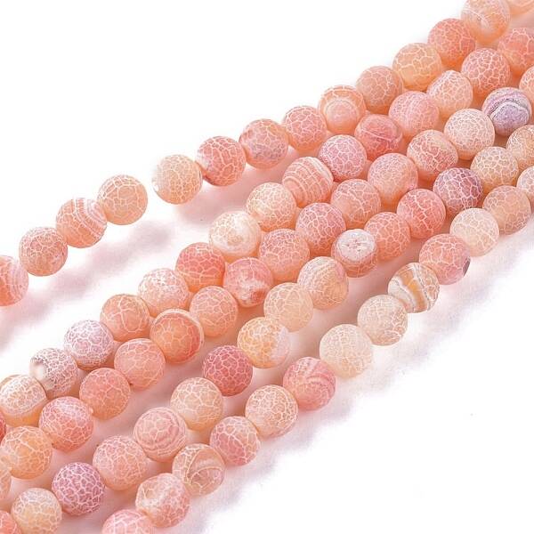 Natural Weathered Agate Beads Strands