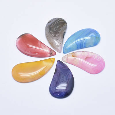Natural Agate Pendants