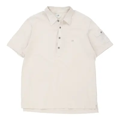 C.P. Company Polo Shirt - Large White Cotton
