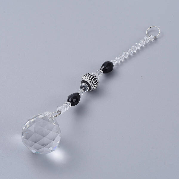 Faceted Crystal Glass Ball Chandelier Suncatchers Prisms