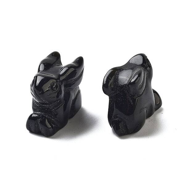 Natural Obsidian Carved Figurines