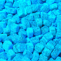 Sour Kings Candy - Blue Razz Sour Cubes - Sour Hard Candy Snack